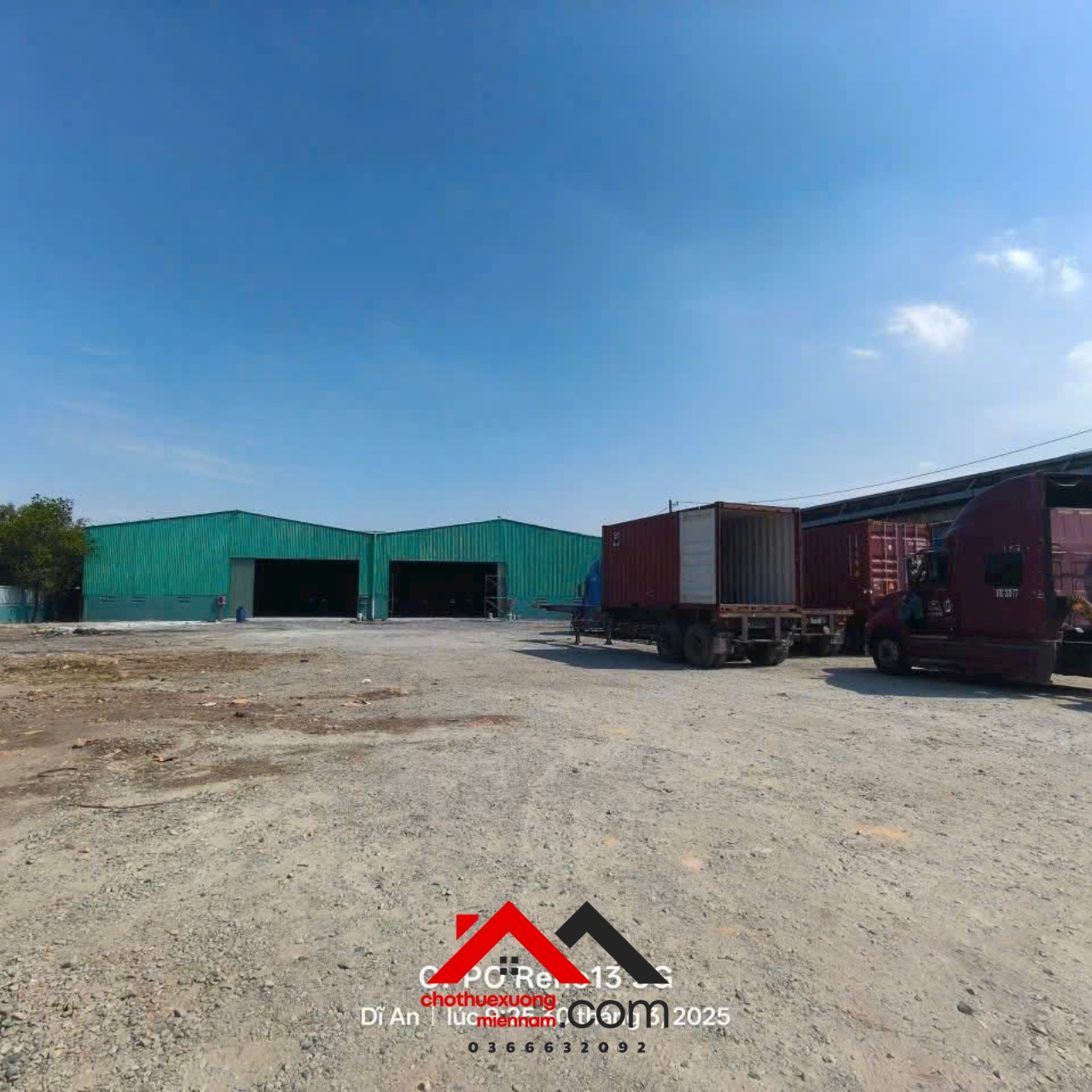 Cho Thuê Kho Xưởng Dĩ An, Bình Dương – 5.000m², Giá 150 Triệu/Tháng
