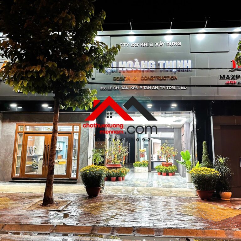 Cho Thuê Mặt Bằng Mặt Tiền Đường Lê Chí Dân, Hiệp An, Bình Dương – Diện Tích 500m², Giá Thuê 60tr/tháng