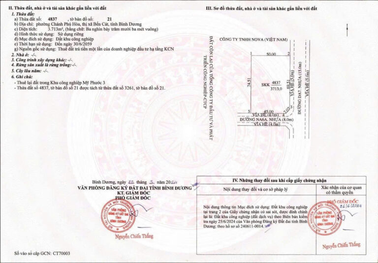 Bán đất TMDV 20.000m² KCN Mỹ Phước 3, giá 8tr/m²