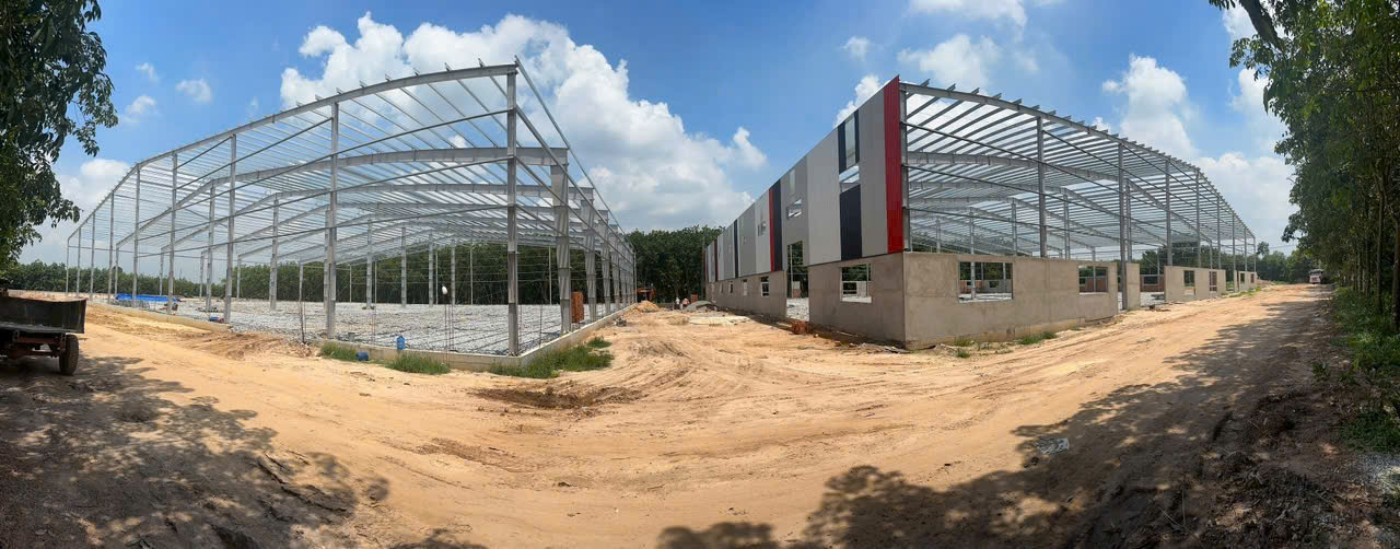 Nhà ăn, nhà xe xưởng cho thuê tại Bàu Bàng