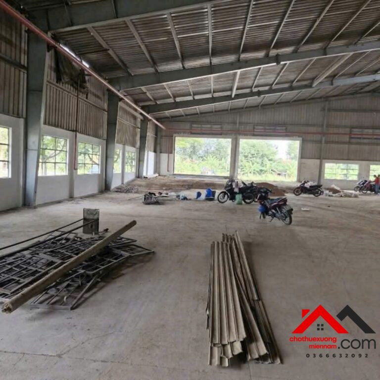Cho Thuê Xưởng 3.000m² Tại Bình Mỹ, Bắc Tân Uyên – Điện 1000kVA – Giá 3 USD/m²