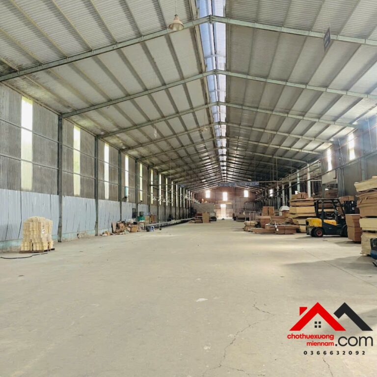 Cho thuê xưởng Thuận An Bình Dương 5.000m² – Có PCCC, điện 560kVA