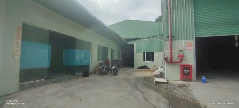 Cho thuê xưởng 1.400m² tại Tân Uyên Bình Dương – Giá tốt, sạch đẹp, PCCC vách tường