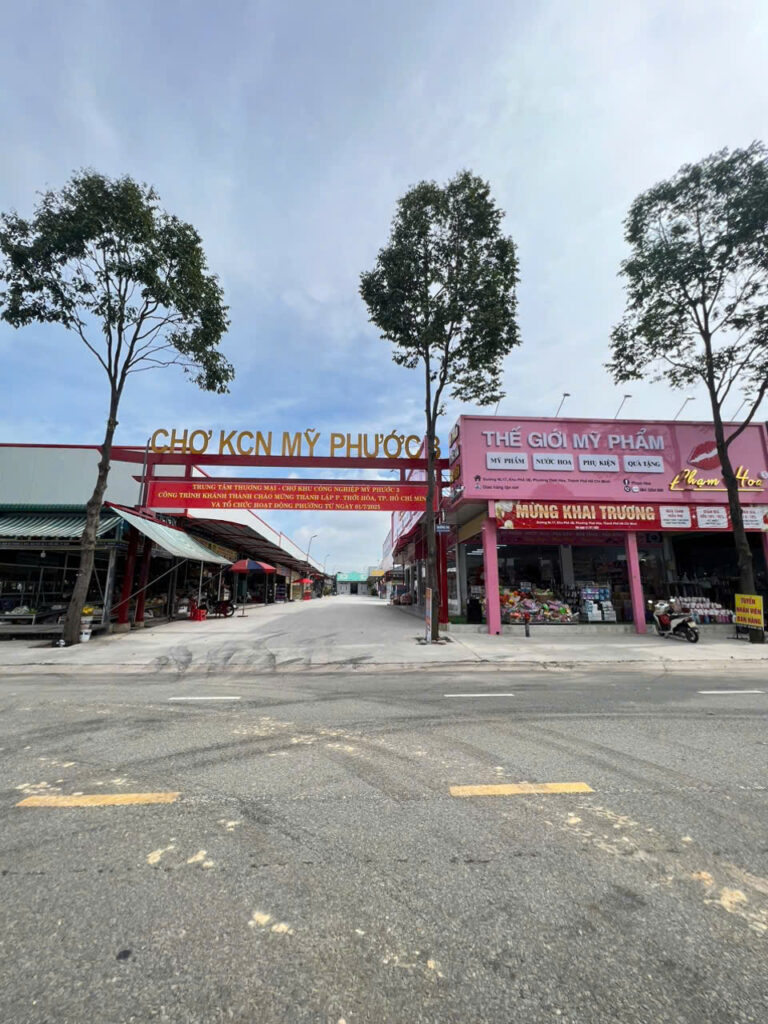 Cho thuê mặt bằng Mỹ Phước 3, Bến Cát – 420m², 25tr/tháng